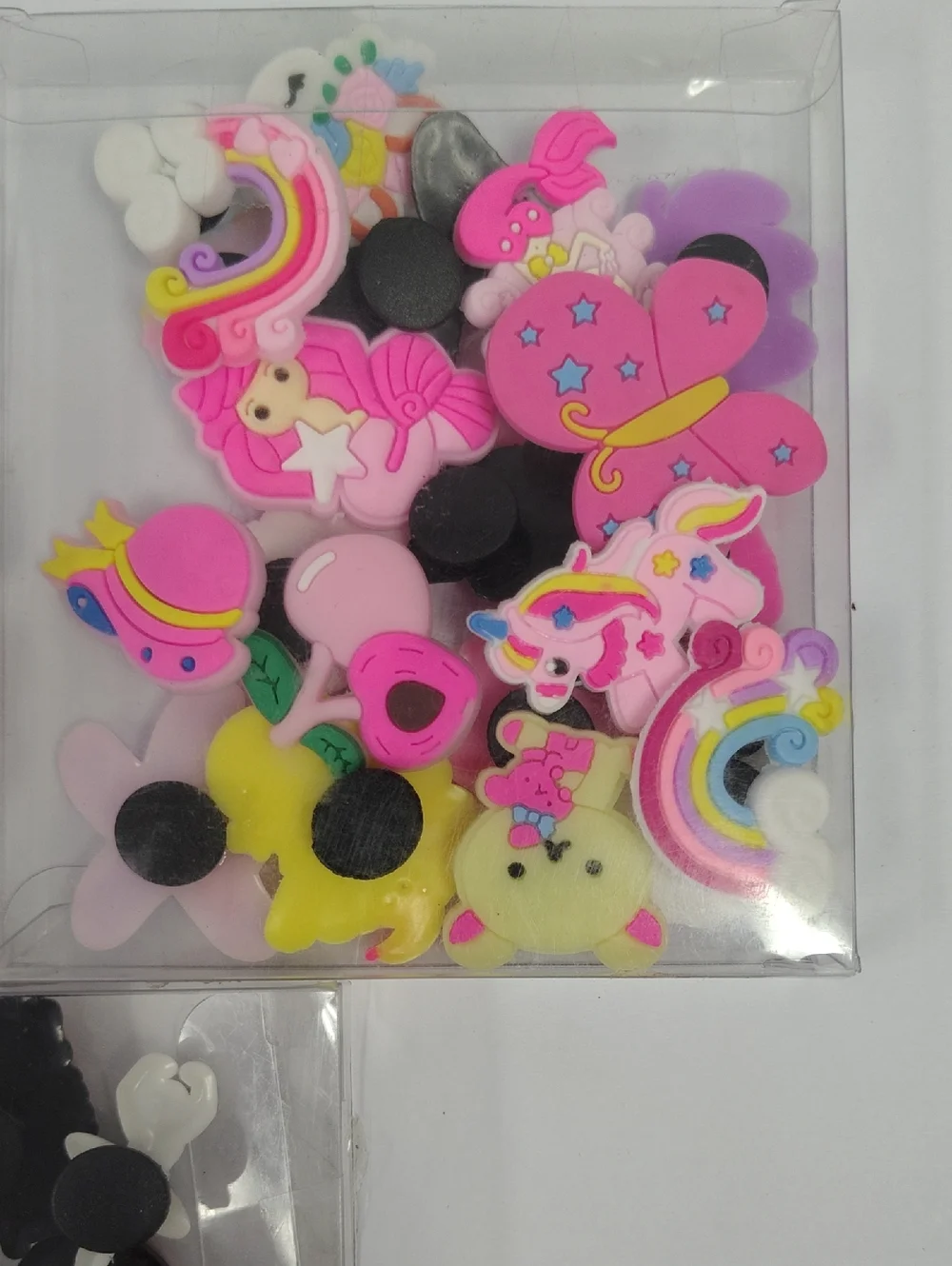 3 Packages Of Colorful Shoe Charms
